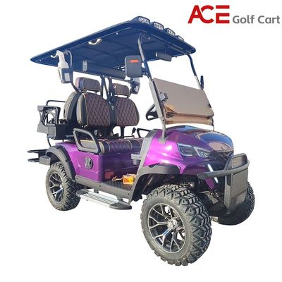 quality 4 pasażerowie Elektryczne wózki myśliwskie Elektryczny Golf Buggy Fioletowy kolor factory