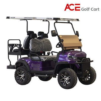 quality 48v 150HA Bateria litowa Elektryczny wózek golfowy Stalowe ramy Maksymalna prędkość 35km/h factory